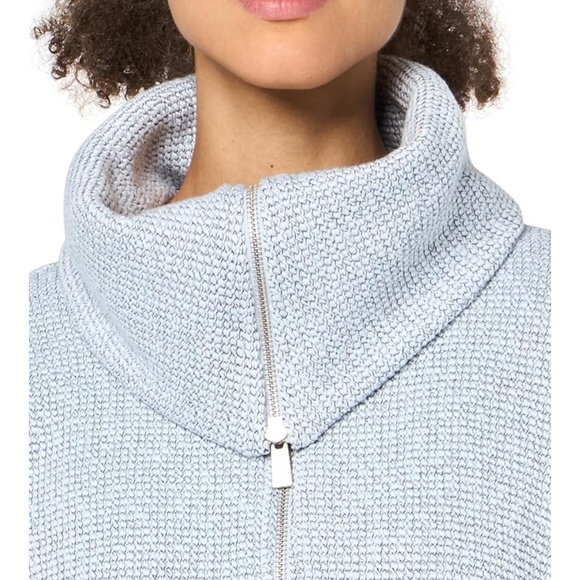 NWT Sweaty Betty Sweatshirt Restful Boucle Half Zip Sweatshirt Salt Blue Large - Picture 7 of 16
